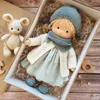 En Waldorf Doll Native Emamel Doll Artist Handmade Kawaii Children's Christmas Gift Toy Doll Handgjorda mjuka fyllda 231228