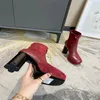 Moda casual cor combinando cabeça redonda botas de grife femininas all-match antiderrapante camurça bota cowboy tamanho 35-42