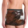 Sous-vêtements personnalisés sous-vêtements en cuir de vachette hommes respirant texture de fourrure animale boxer slips shorts culottes douces pour hommes