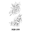 Makeup flower New colored tattoo sticker disposable waterproof and sweat resistant black white