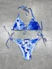 Kvinnors bikini kontrast färg bikini kvinnor designer badkläder baddräkter designer kvinnor baddräkter designer sexig bikini två-piecs baddräkt mode badkläder ab83