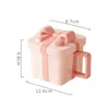 Mugs Cute And Exquisite Design Bowknot Gift Box Shape Coffee Cup Safety Drinking Creative Couple Wedding Birthday Mug