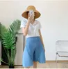 Women's Pants Pleated Wide Leg Shorts The Loose Plus Size Casual For 2024 Spring And Summer Look Skinny Chic