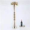 Party Decoration Gold Vases Metal Wedding Centerpieces Event Flower Road Home El 10 PCS/ Lot Drop Delivery Garden Festive Suppli Dhqzi