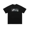 LAWFOO NY STIL-CHIC BOTTOMING SHIRT PORTRAIT PRINTION HIP-HOP AMERICAN KORT SLEEVE STREET MÄNNER OCH KVINNS LOOK T-shirt