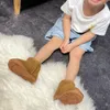 Barn sko päls snö stövlar baby barn stövlar pojkar flickor designer fluffy toffel plattform utomhus ullskor småbarn mini boot australia varma sko barn