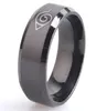 Drop ship ok anti allergia 2017 Nuova larghezza 8mm anelli da uomo in acciaio inossidabile classico anello da donna gioielli hot5604004