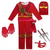 Het Sale Ninja Cosplay Costumes Boys and Girls Jumpsuit Weapon Set Cosplay Anime Children's Fantasy Halloween Christmas Party Clothes