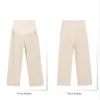 Capris Corduroy Maternity Pants Wide Leg Loose Elastic Waist Belly Pants Clothes for Pregnant Women Casual Pregnancy