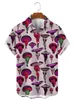 Men's Casual Shirts 2024 Valentine's Day Shirt Short Sleeve 3D Print Art Graphics Streetwear Tops Loose Hawaiian T-Shirts