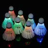 6 pièces éclairage Badminton nuit sombre coloré LED Sport lumière Spot navette coq accessoires volant 231229