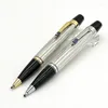 Bohemies Black Resin Ballpoint Pen Mini Stationery Ball Pens With Diamond And Serial Number On Clip