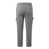 Men's Pants Male Fleece Lined Sweatpants Open Bottom Cargo Sweat For Man Wide Leg Cotton Joggers With Pockets Band 13