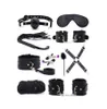 10 Teile/satz Sexy Dessous PU Leder Sex Bondage Set Handschellen Fußschelle Peitsche Seil Augenbinde Erotische Sex Spielzeug Für Paare T2005112988097