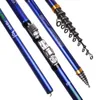 Carbon fiber 3.6M 4.5M 5.4M 6.3M Spinning Fishing Rod M Power Telescopic Rock Fishing Rod Carp Feeder Rod Surf Spinning 231228