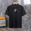 Mens designer t shirt Summer tshirt Fashion Cotton Polo Shirt High Street designer clothes Solid color lapel polo Tees Top Quality Cotton Clothing plus size Pra Tees