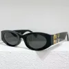 MIUI MIUI Solglasögon lyxiga solglasögon Ovallinser UV400 Strålningsbeständig personlig retro kvinnors små ramglasögon