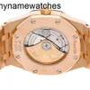 Audemar Pigue Relógio Ap Swiss Automático Mecânico Royal Oak Auto Rose Gold Men Pulseira 15400or.oo.1220or.02