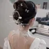 Haarspangen Koreanische Fransen Kristall Braut Hochzeitskleid Kopfbedeckung Zeremonie Haarnadel Make-up Studio Zubehör LXAE