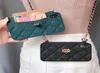 حالات الهاتف المصمم الفاخرة على iPhone X Wallet Comple for iPhone XS Max XR 8 7 Plus Handbag Presh with Long Strap Chain9071960