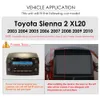 4G for Toyota Sienna XL20 2003 - 2010 Android 2 Din Car Radio Multimedia WIFI GPS Navigation Player Stereo Head Unit Autoradio