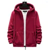 Hoodies masculinos plus size L-8XL suéter de lã ao ar livre 2023 outono polar cardigan com capuz fora zip moletom casaco