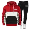 2024 Fashion Mens Tracksuit Wear Stripe Hoodiessweatpants 2 Piece Set High Quality Autumn Winter Daily Casual Jogging Suit 231229