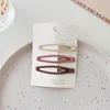 Hair Accessories 1-10PCS Bag Beige Barrettes For Kids Girl Korean Fashion Lovely Milk Tea Color Hairclip Children Gift