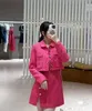 Автопортрет Женское короткое пальто + юбка с лацканами и пуговицами