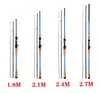 3-Section Portable Fishing Rod Carbon Fiber Spinning/Casting Lure Pole 1.8m/2.1m/2.4m/2.7m Fast Bass Fishing Rods for River LAKE 231228