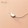 Modian Link Chain Necklace for Women Fashion 925 Sterling Silver Bean Simple Pendant Necklace Fine Jewel Girl Gift 210619301p