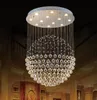 Nouveau moderne LED K9 boule lustres en cristal pendentif en cristal lustre lumières lustre clair boule plafonnier 6365368