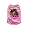 Apparena dla psa Summer Beach Style Puppy T Shirt 2023 Dysponist Oddychający bawełniane ubrania dla zwierząt domowych na małą kamizelkę
