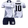 23-24 Miami Second Away Game No. 10 Maillot Messis Maillot de football à séchage rapide pour adultes et enfants, ensemble 32