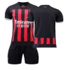 22-23AC Milan Home Kits 11 Ibrahimovic 9 Kits Giroud Kits de football Ensemble à séchage rapide