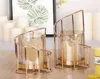 Golden Iron Holder European Geometric Candlestick Romantic Crystal Candle Cup Home Table Decoration T2006248443981