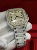 Автоматические механические часы Edition Moissanite Watch Gold и Silver Test Mens Diamond New Top Sports