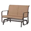 Camp Furniture Sand Dune 2-sits utomhus Glider Garden Bench Plaststolar