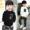 Kids Sportkleding Sets Jongens Trainingspak Herfst Camouflage Kinderen Tops Broek 2 Stuks Kit Outfit Tiener 231228