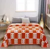 Fashion Flannel Milk Velvet Blankets Nap Sofa Blanket Coral Fleece Air-Conditioning Blanket Autumn and Winter