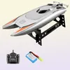 Barcos elétricos RC 2 4GHz RC Racing Boat iite de alta velocidade 30 km H Remote Speedboat Speedboat Ship Modelo USB Charging Water Gam2364243