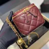 كبيرة العلامة التجارية Mini Golden Ball Box Bag Crossbody Tote Designer Backpack Luxurys حقائب اليد حقائب النساء CC نمط الماس الكلاسيكي 20 سم