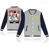 Men's Jackets Fashion Anime Chainsaw Man Baseball Jacket Harajuku Hip-hop Unisex Jersey Long-sleeved Soft Uniform Tops