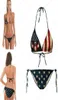 2020 Vintage Bikini Set USA Vlag Gestreepte Ster Strakke Amerikaanse Vlag Strandbikini Twee Stukken Bandage Retro Badpakken Gedrukt Chea3299293