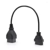 Pin 12Pin Male To OBD OBD2 DLC 16 16Pin Female For Gaz Cable Connector Adapter