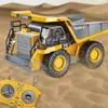 RC voiture enfants jouets télécommande enfants coffret cadeau pour garçons pelle camion à benne basculante Bulldozer 2.4G véhicule d'ingénierie électrique 231229