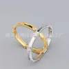 Bracciale di lusso di design Van Clover in oro 18 carati con cristalli scintillanti e diamanti Simbolo supremo di amore e protezione, un regalo perfetto per donne e ragazze Xtss