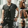 Herrenwesten Herren Weste Weste Frühling Herbst Mode Trendy Einreiher Partykleidung Männer