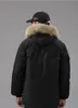 Projektant Kanada Pilot Kurtki Kanada Kurtki mężczyźni kobiety Down Wolf Fur Canvas Canvas Parkas Canadian Gruby zimowe gooses Down Pulats Designer Womenwig