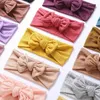 36PC/LOT BROTNY KNIT Knifta Głowa Baby Bowknot Turban Głowa Orywają dzieci żebrowane łuki Dzieci Elastyczne opaski do włosów 231228